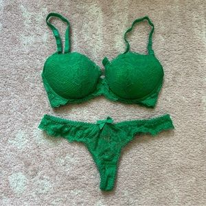 Agent Provocateur Green Lingerie Set
